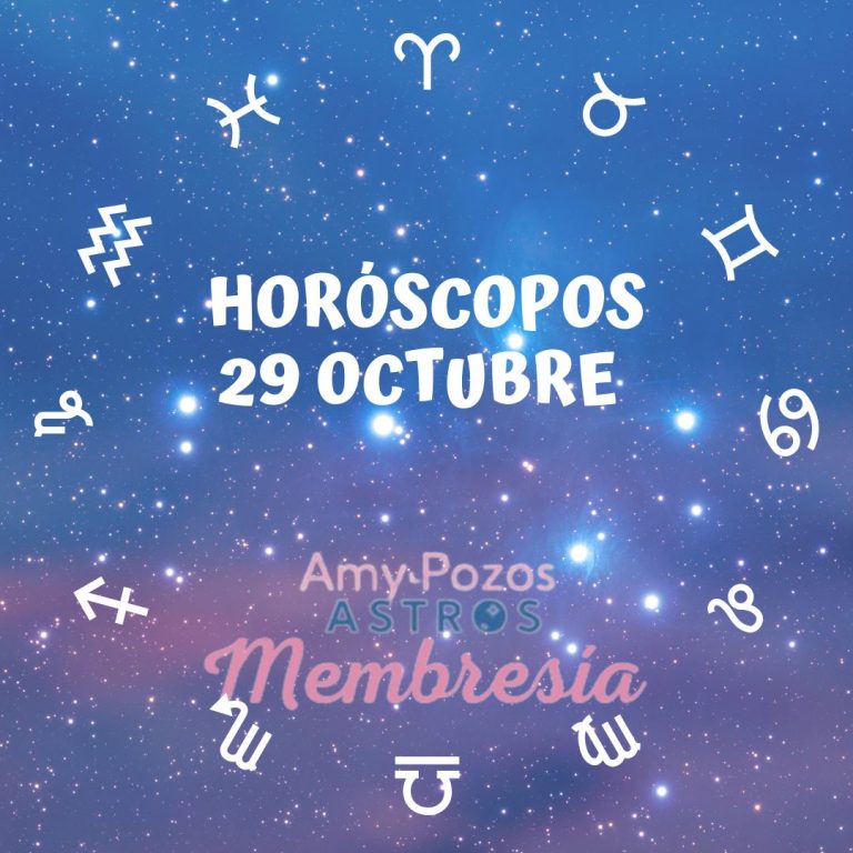 Horóscopos viernes 29 de octubre 2021